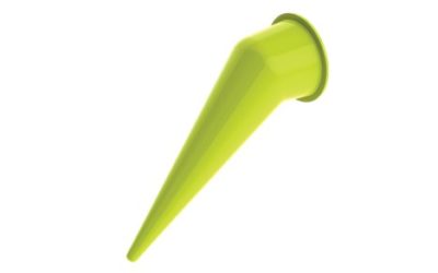 Bent Yellow Bulk Cone
