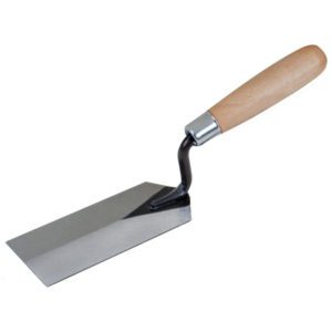 Hi-Craft 5" x 2" Margin Trowel with Wood Handle