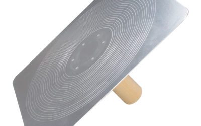 8” x 8” Aluminum Plastering Hawk with Wood Handle
