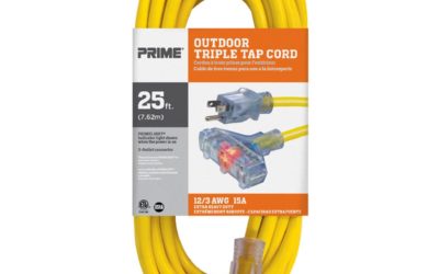 25ft 12/3 SJTW Jobsite® 3-Outlet Extension Cord